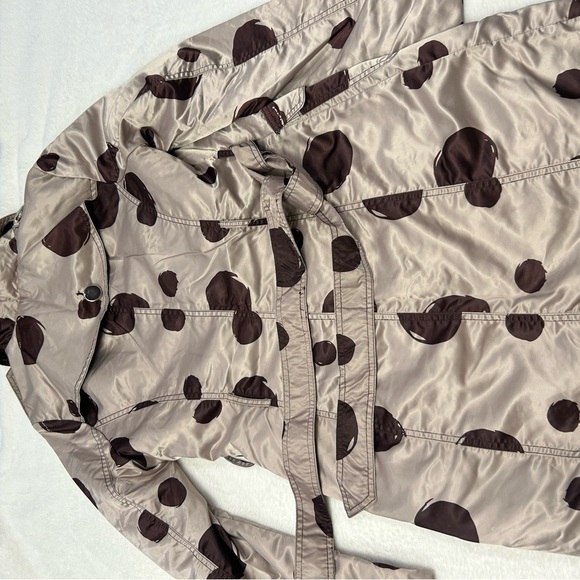 Dollhouse‎ Cream and Brown Polka Dot Trench Coat - Picture 3 of 4